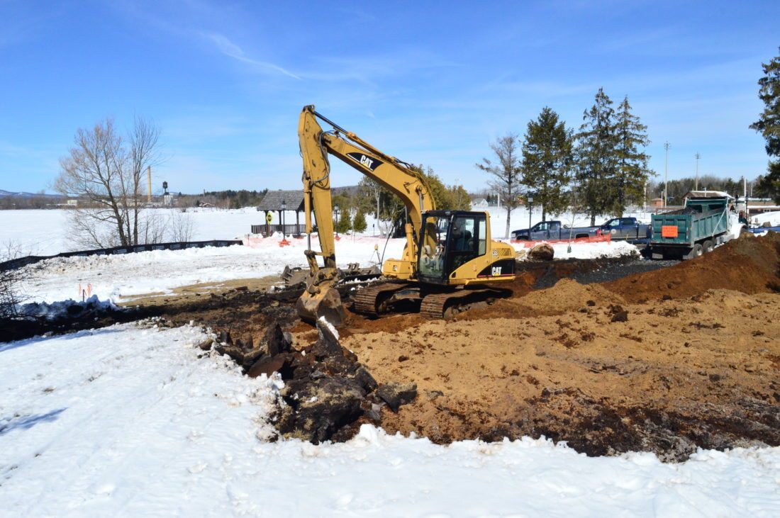 Digging begins for bandshell in Tupper Lake News, Sports, Jobs